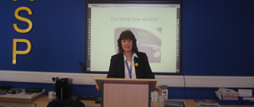 Jackie Pearson about to carry out a fleet training class